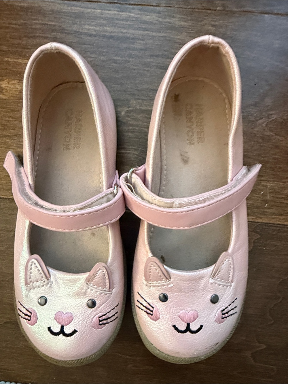 Harper Canyon Pink Cat Mary Jane Shoes